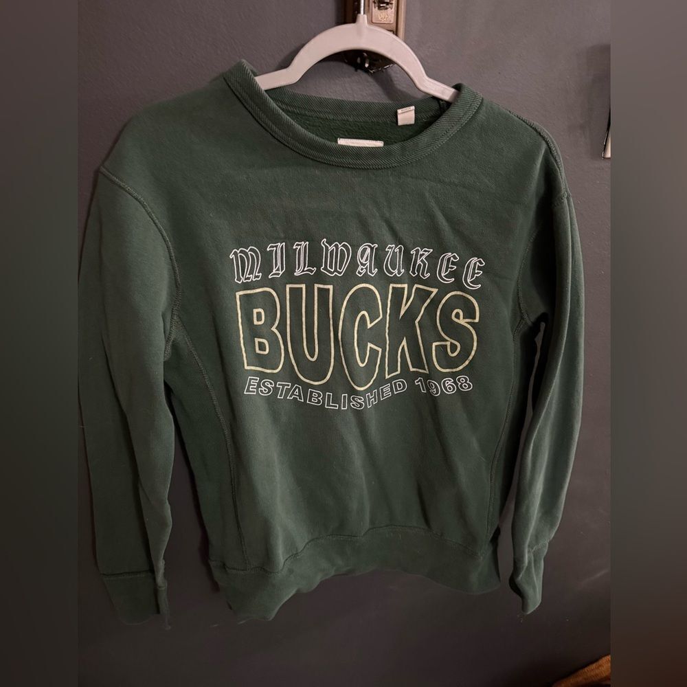 NBA Tailgate Milwaukee Bucks Crewneck Sweatshirt Men's Size Small